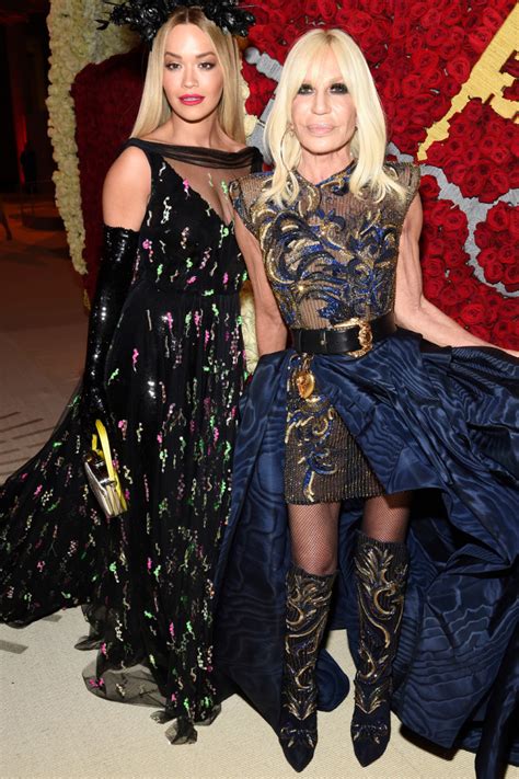 rita ora short dress versace|Rita Ora and Donatella Versace Discuss Their .